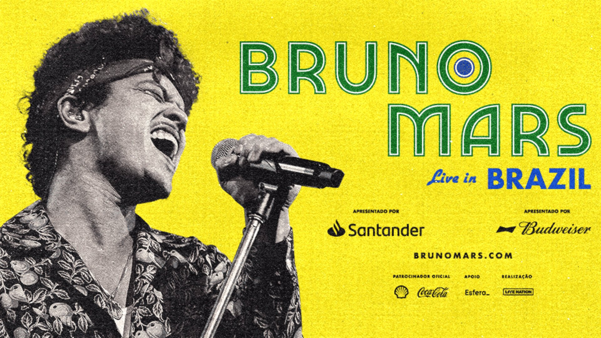 Bruno Mars anuncia quatro shows no Brasil e comove fãs